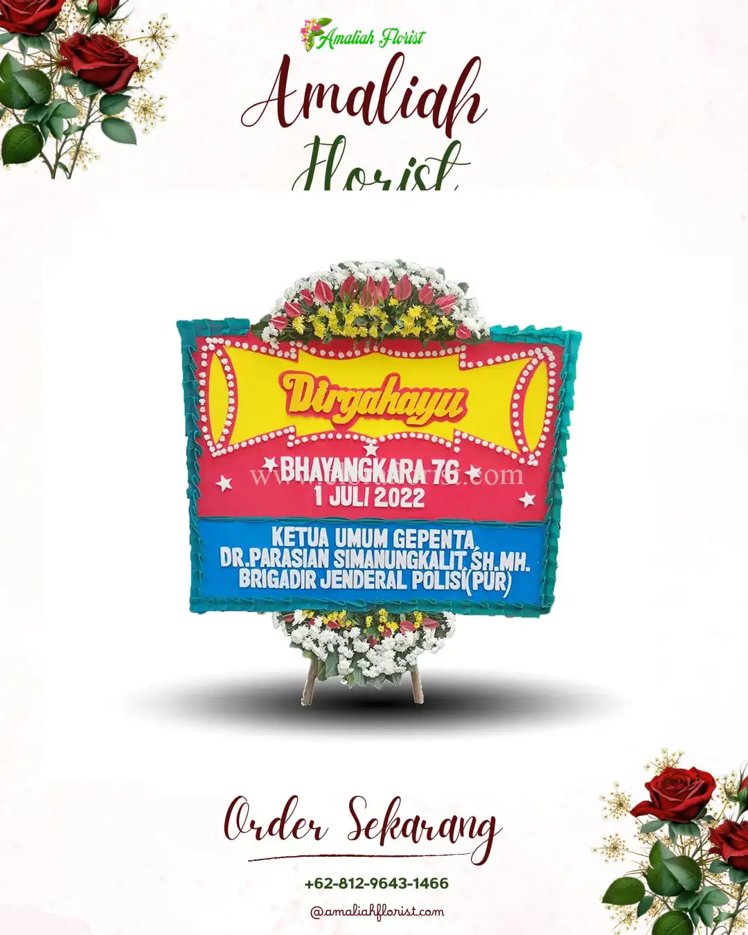 Papan Bunga HUT Ulang Tahun Klaten Utara